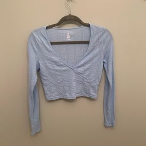 Cropped Long Sleeved Top